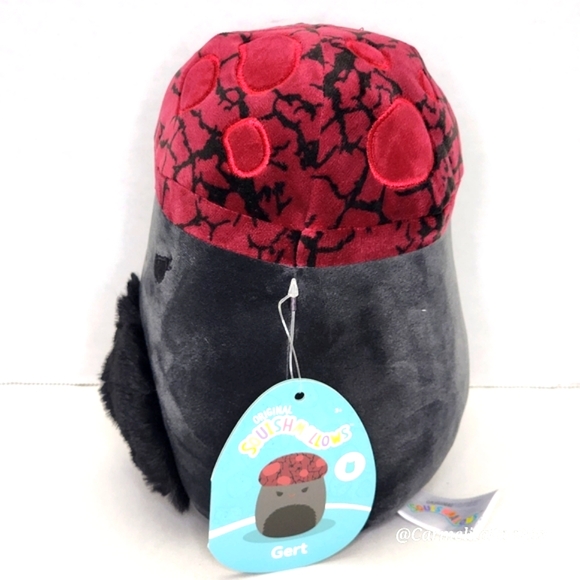 GERT 🍄 FTM Red & Black Mushroom Girly Goth Squad Original Squishmallow ☆ NWT ☆ - Picture 2 of 8